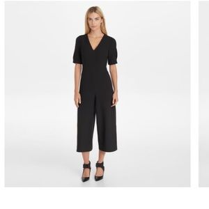 Karl Lagerfeld Black open Short Sleeve Jumpsuit